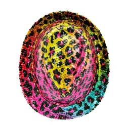 Hatt, popstar rainbow animalier leopard