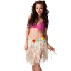 Hawaiikjol med blommor, natur 45 cm