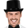 Hög hatt, satin svart