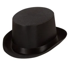 Hög hatt, satin svart