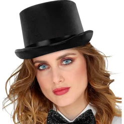 Hög hatt, satin svart