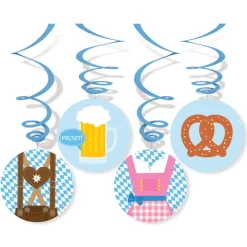 Hängande dekoration oktoberfest Bayern Lightblue