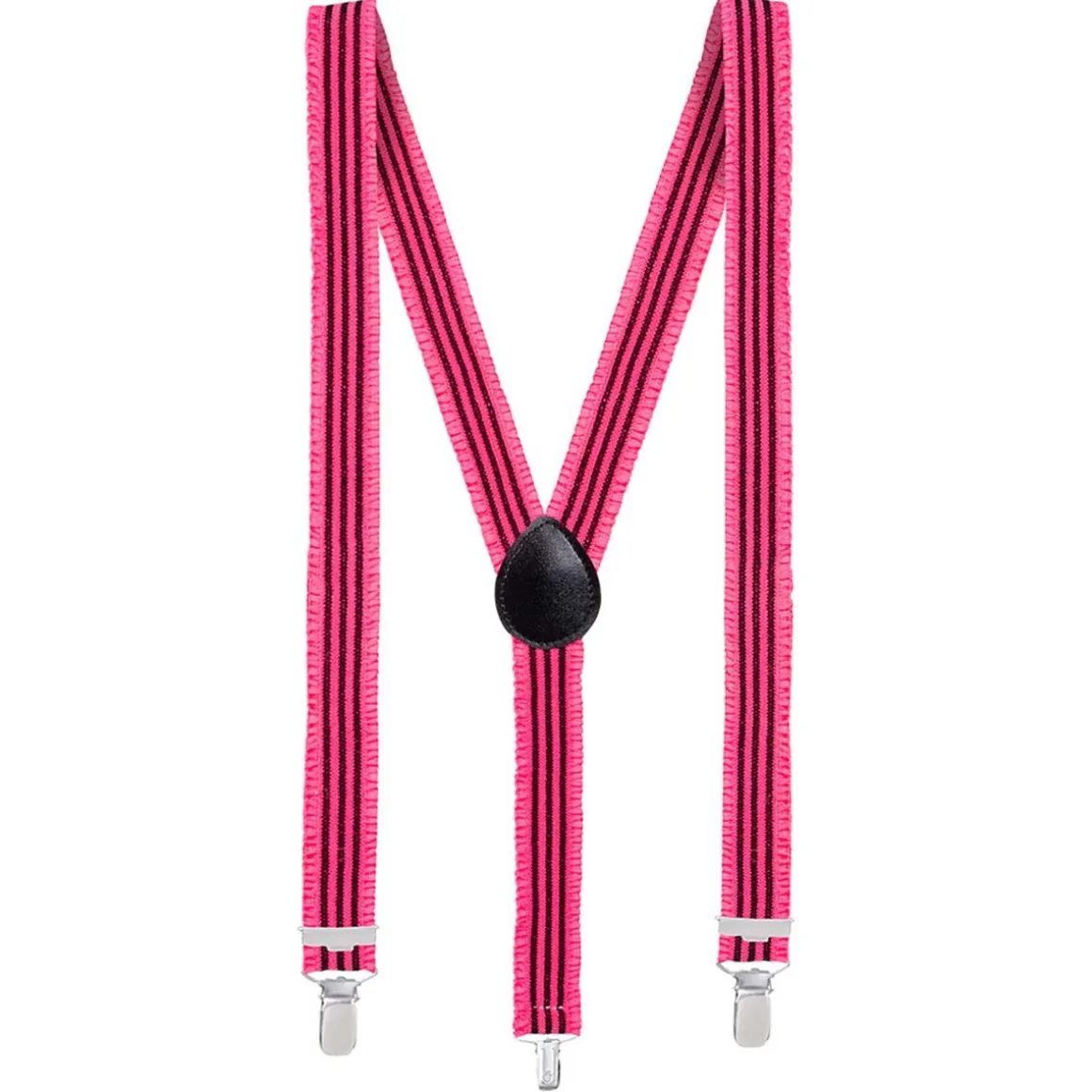 Hängslen, neon rosa