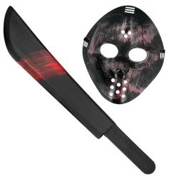 Hockeymask med machete 53 cm