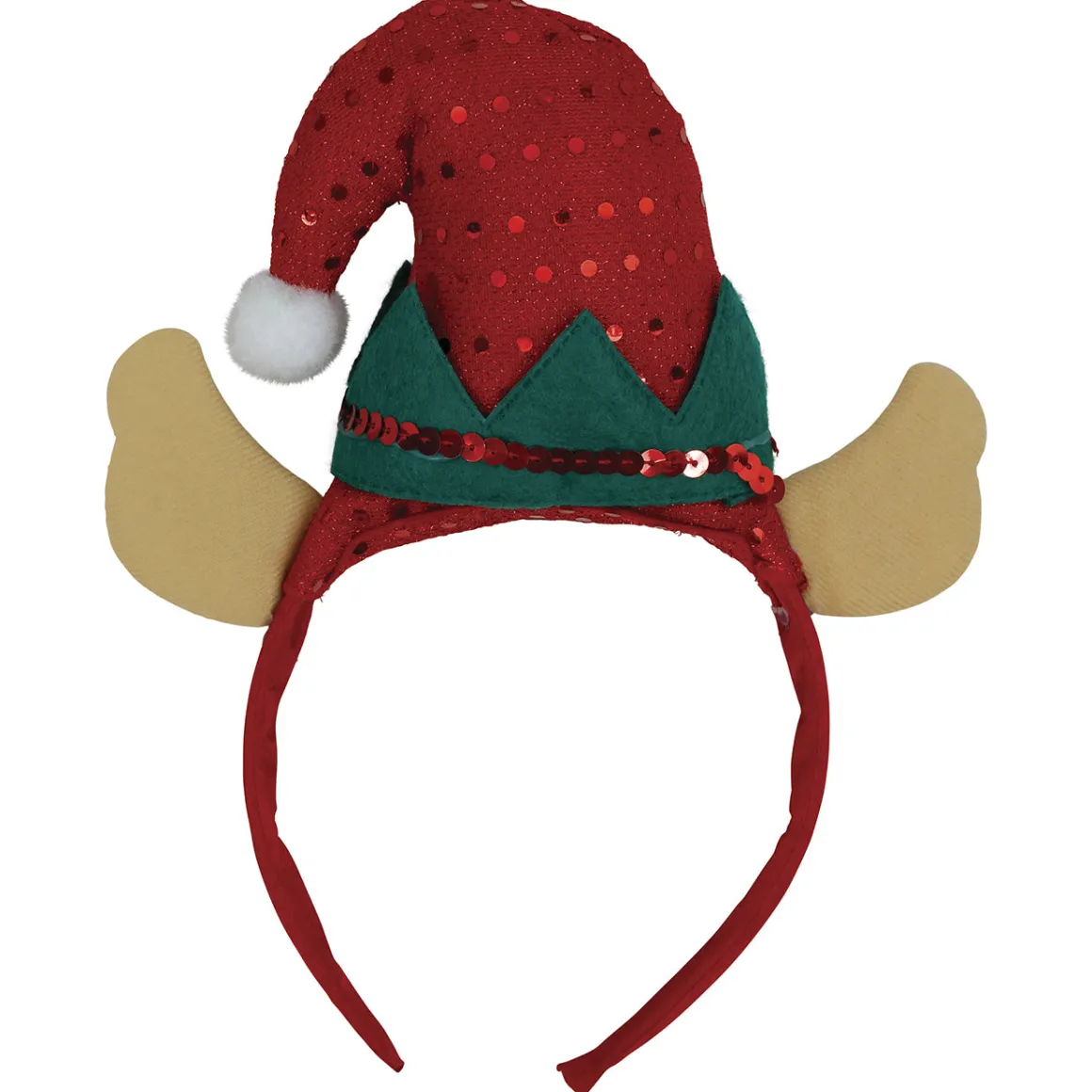 Juldiadem, elf med paljetter
