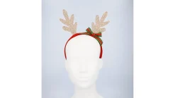Juldiadem, golden reindeer