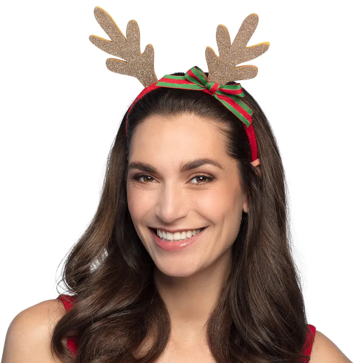 Juldiadem, golden reindeer