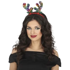 Juldiadem, renhorn multicolor