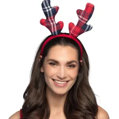 Juldiadem, tartan reindeer