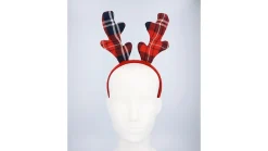 Juldiadem, tartan reindeer