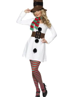 Julklänning snögubbe