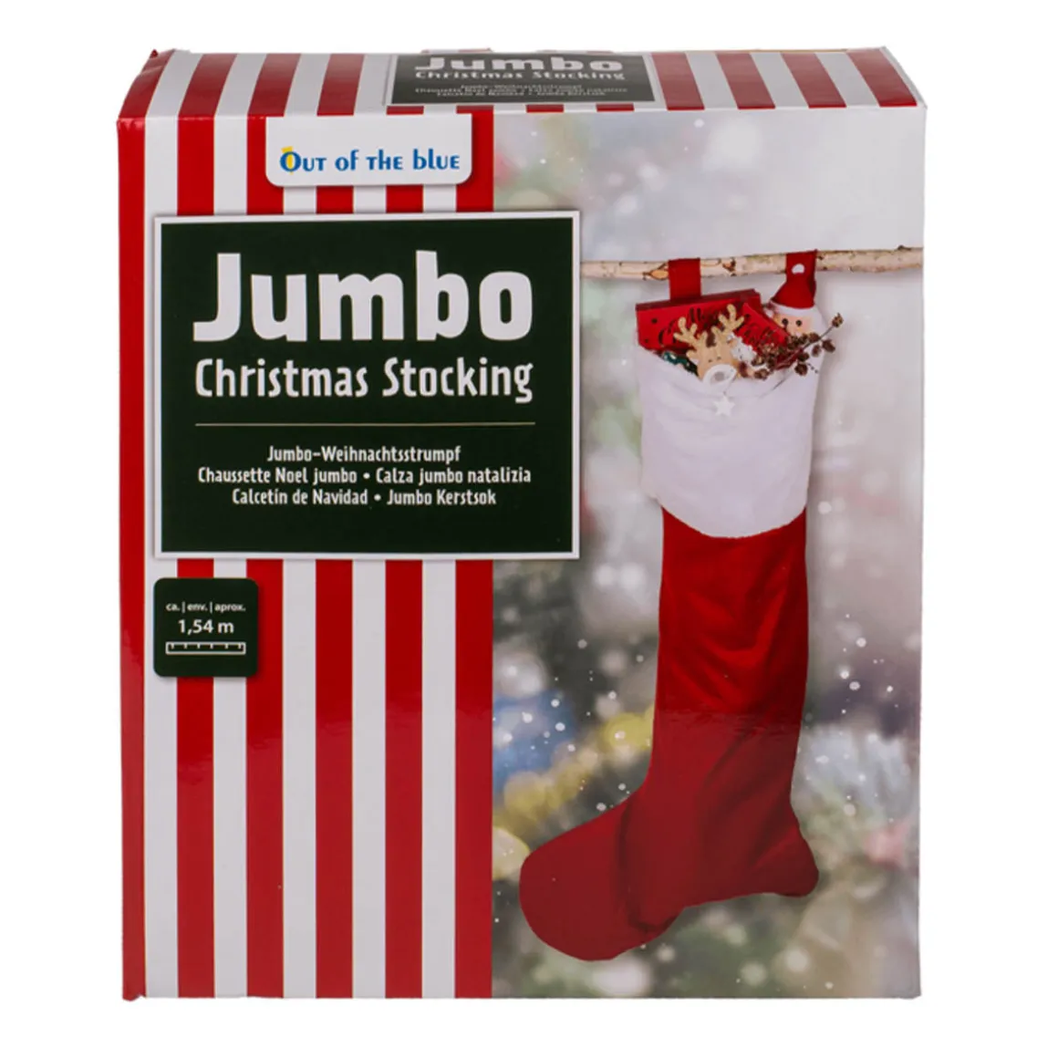Julstrumpa, jumbo 154 cm