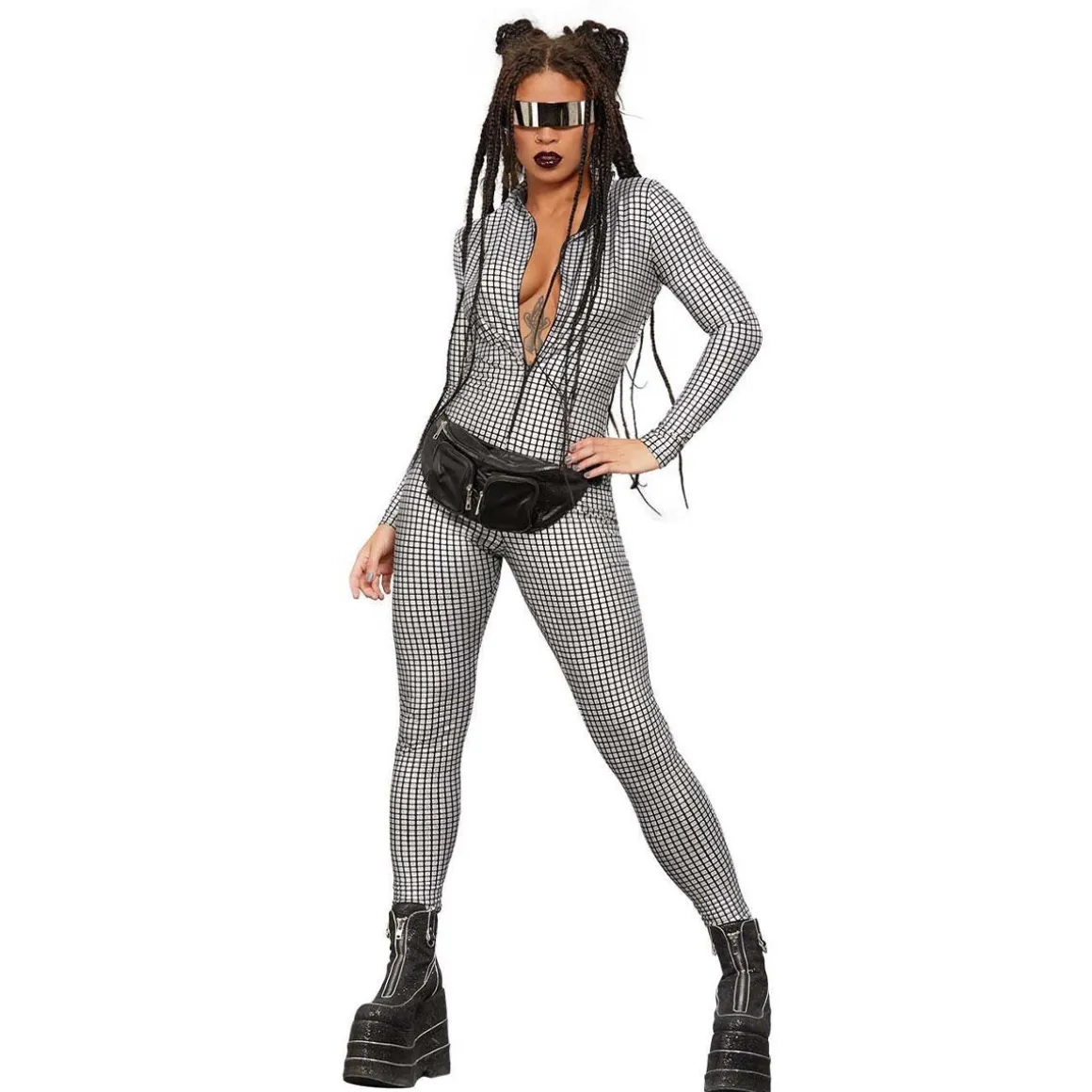 Jumpsuit, Fever Miss Whiplash Disco Holographic