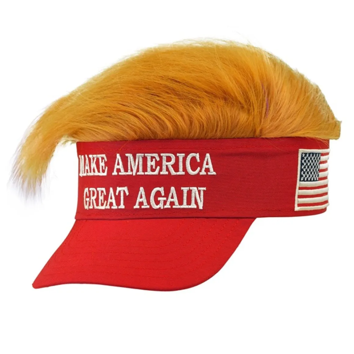 Keps med hår, make america great again
