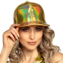 Keps, metallic guld
