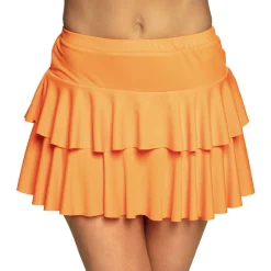 Kjol, 80-tal neon orange one size