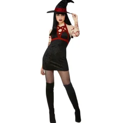 Klänning Fever satanic witch svart
