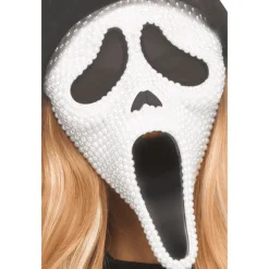 Klänning, Pearl Velour Bling Ghost Face