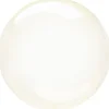Klotballong, transparent gul 40 cm