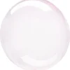 Klotballong, transparent ljusrosa 40 cm