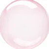 Klotballong, transparent mörkrosa 40 cm