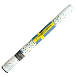 Konfettibomb, blå/gul 60 cm