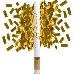 Konfettibomb, guld 60 cm (folie)
