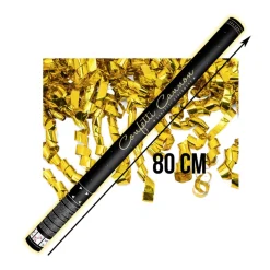 Konfettibomb, guld streamers 80 cm