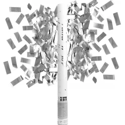 Konfettibomb, silver 60 cm (folie)
