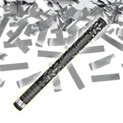 Konfettibomb, silver metallic 60 cm