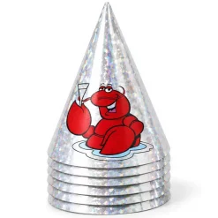 Kräfthattar, silver 6 st