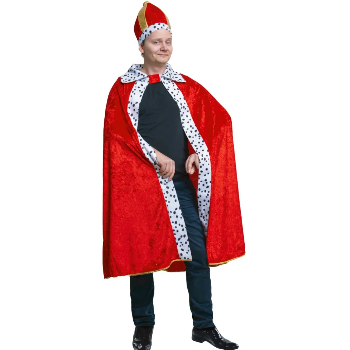 Kungacape, inkl röd krona