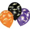 Latexballonger, Glow in the dark Bats 27 cm 6 st