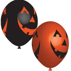 Latexballonger, Smiling Pumpkin 27 cm 6 st