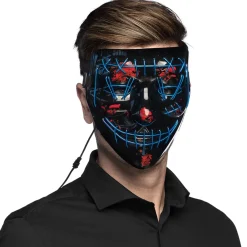 LED-mask, killer smile blue
