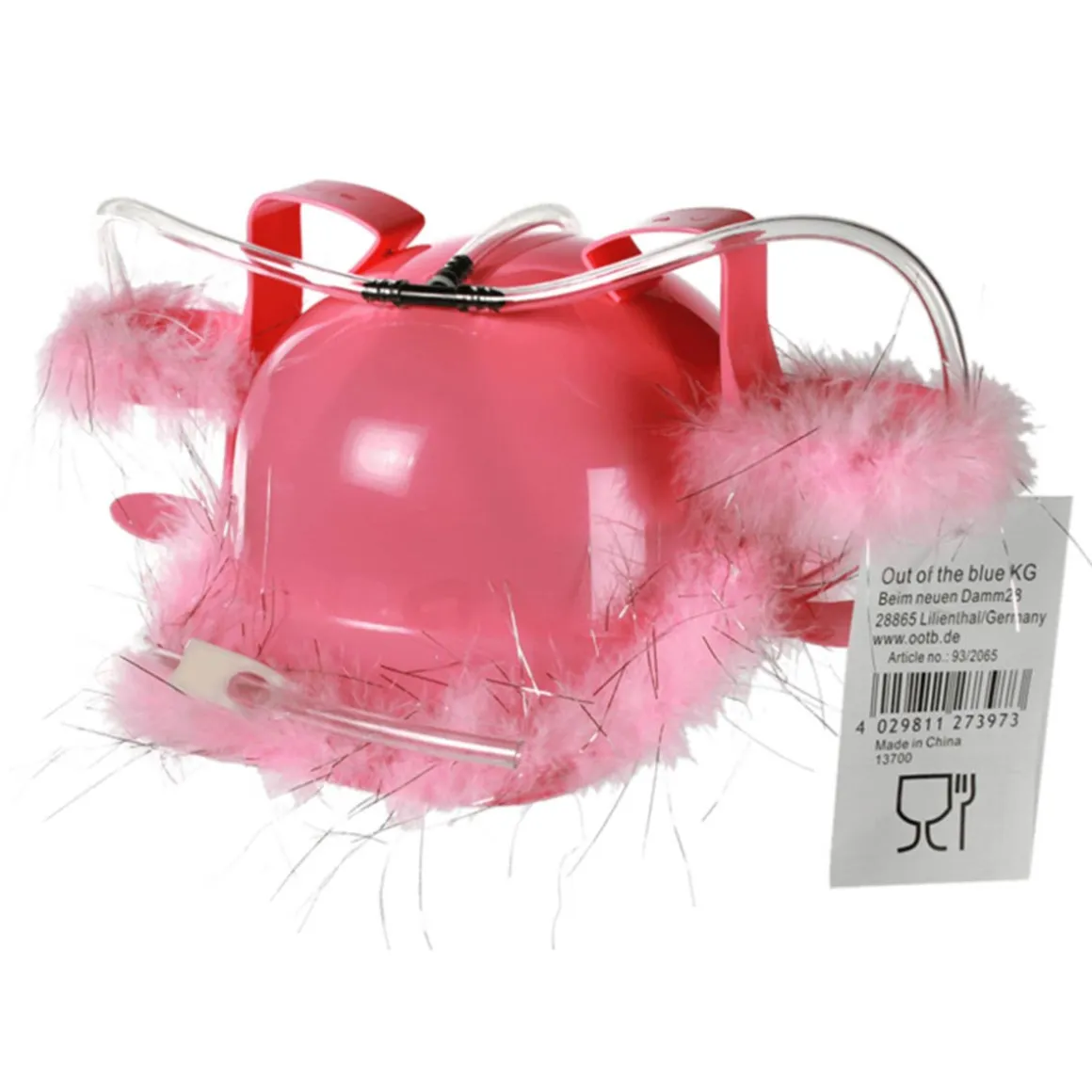 Ölhjälm, rosa fluff