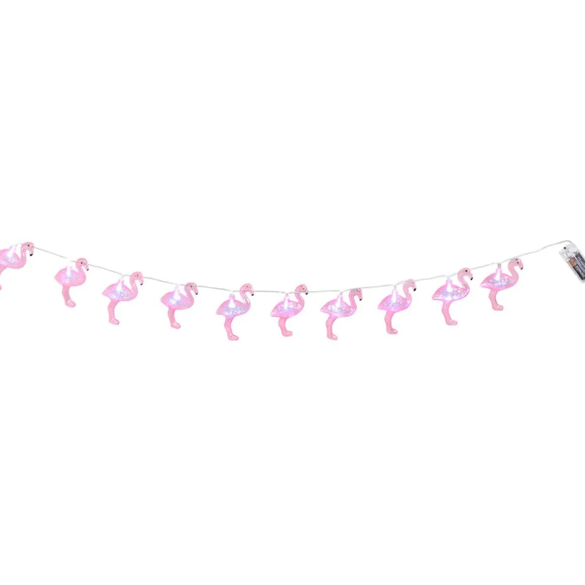 Ljusslinga LED, flamingo 140 cm
