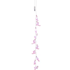 Ljusslinga LED, flamingo 140 cm
