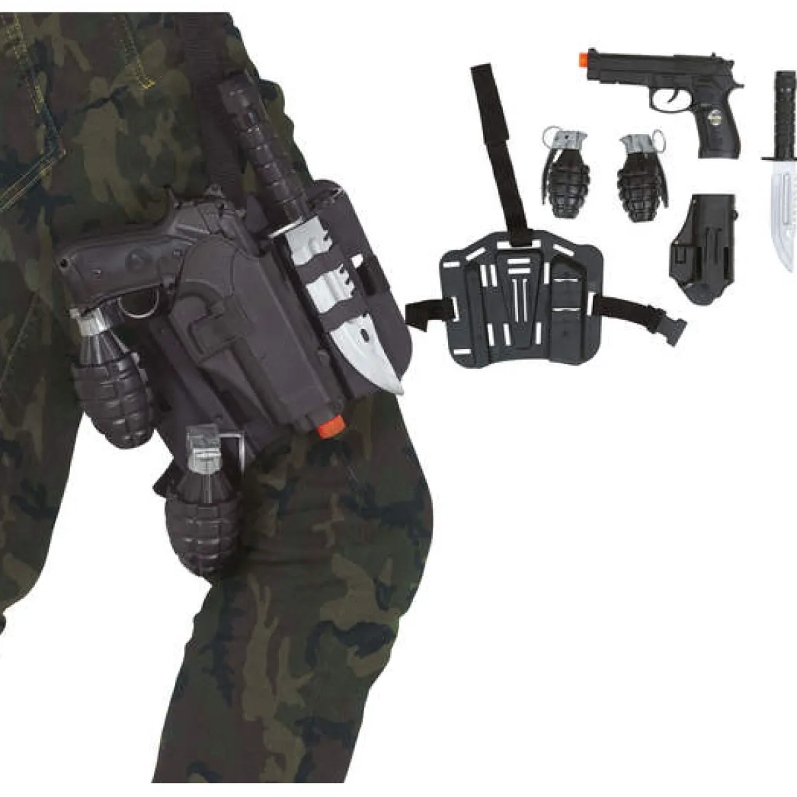 Militärset, vapen 5 delar
