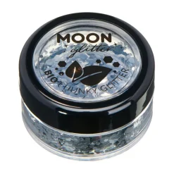 Moon Glitter Bio Chunky Glitter, silver 3 g