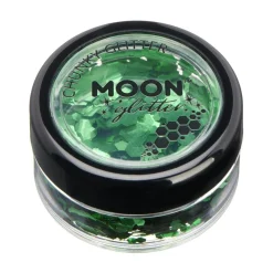 Moon Glitter Classic Chunky Glitter, green 3 g