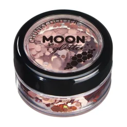 Moon Glitter Holographic Chunky Glitter, rose gold 3 g