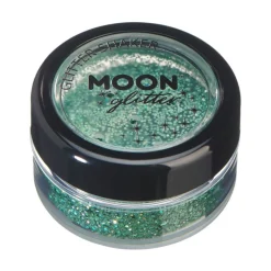Moon Glitter Holographic Glitter Shakers, green 5 g