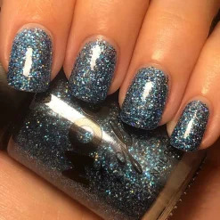 Moon Glitter Holographic Nail Polish, blue 14 ml