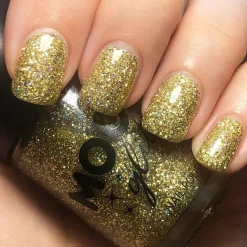 Moon Glitter Holographic Nail Polish, gold 14 ml