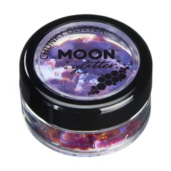 Moon Glitter Iridescent Chunky Glitter, purple 3 g