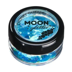 Moon Glitter Iridescent Chunky Glitter, blue 3 g