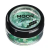 Moon Glitter Iridescent Chunky Glitter, green 3 g