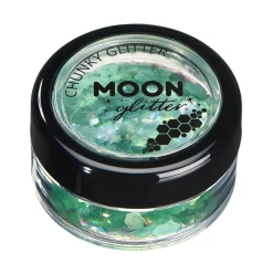 Moon Glitter Iridescent Chunky Glitter, green 3 g