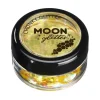 Moon Glitter Iridescent Chunky Glitter, yellow 3 g